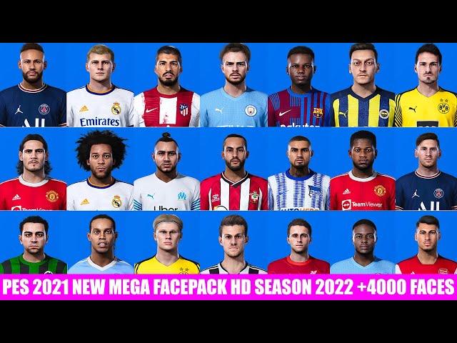 PES 2021 NEW SMOKE PATCH FACE PACK HD SEASON 2022 +4000 FACES