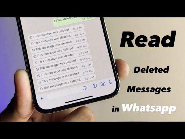 How to read deleted WhatsApp messages in iPhone || This message was deleted - Fixed 