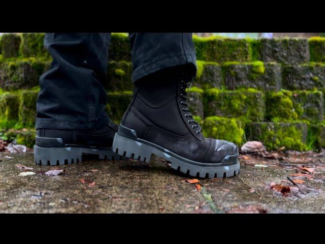 Balenciaga Distressed Combat Strike Boots “Black” - On Foot Review and Sizing Guide