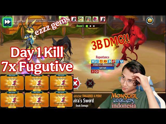 HARI KE 1 BOUNTY HUNT MONSTER LEGENDS INDONESIA 27.12.2024