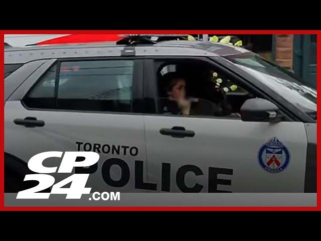 TPS officer captured giving middle finger during dispute