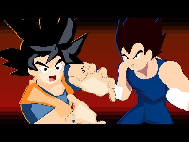 GOKU Vs VEGETA : Stickfight animation (Thank You Akira Toriyama)