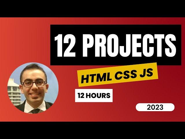 HTML CSS JavaScript projects for beginners 2024 - 12 js projects with source code