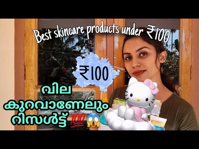  % RESULT 100രൂപയിൽ താഴെ ഉള്ള അടിപൊളി skincare products / best skincare products under 100