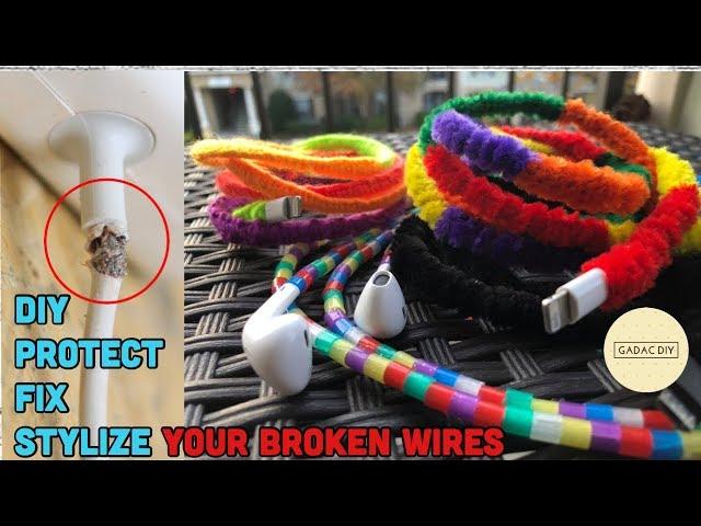 3 cool hacks to fix your charger / head phone cable I Turn it stylish | Fix and Protect for life |