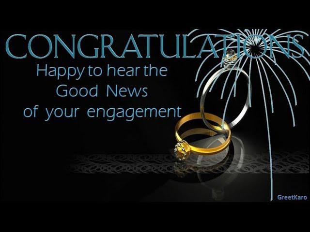 Congratulations on your Engagement