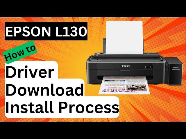 Epson L130 Printer Driver How to Install in Windows 11 ।। Epson L130 Printer Driver How to Download