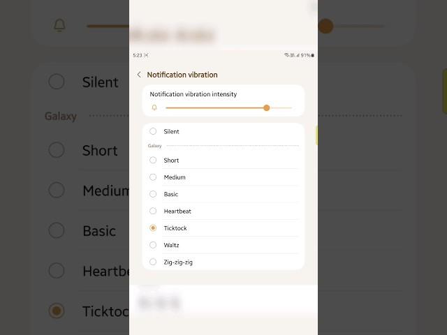 How to Change Notification Vibration Intensity on Samsung Galaxy Z Fold 5 #shorts #samsung