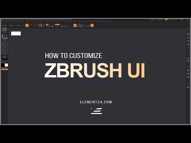 Customize Zbrush UI (Hotkeys & Custom Menus Setup)