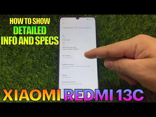 How to Show Detailed Info and Specs on Xiaomi Redmi 13C