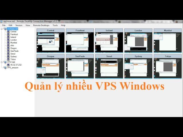 Quản lý nhiều VPS số lượng lớn với Remote Desktop Connection Manager 2.7 Microsoft