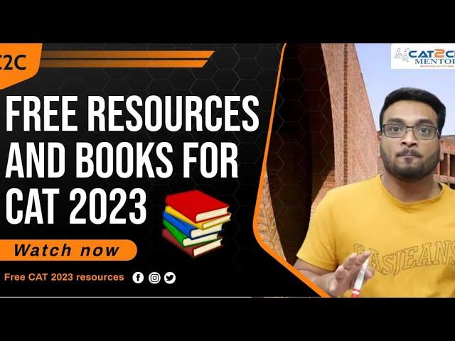 CAT 2023 | FREE Resources and Books | How to CRACK CAT without coaching?