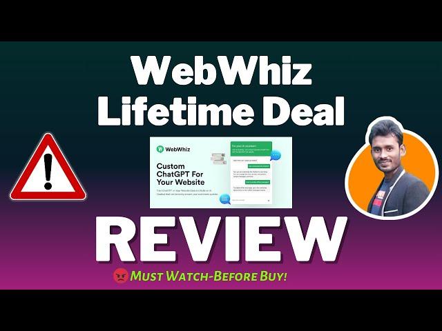 WebWhiz Lifetime Deal Simple and effective chatbot!