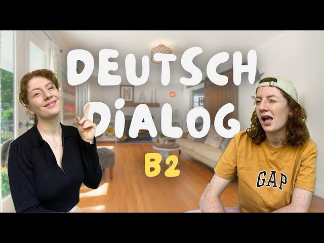 German Dialogue | B2 + Subtitles in German & English + Vocabulary list  Learn German 