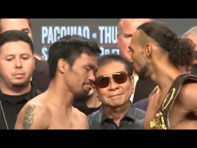 Мэнни Пакьяо и Кит Турман на взвешивании. Pacquiao - Thurman. Whein in