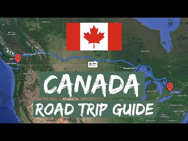 Canada Road Trip: Toronto to Vancouver in 7 minutes 4K