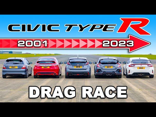 Honda Civic Type R Generations DRAG RACE