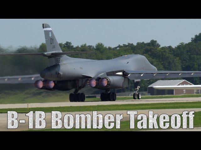 B-1 Bomber Takeoff at Oshkosh