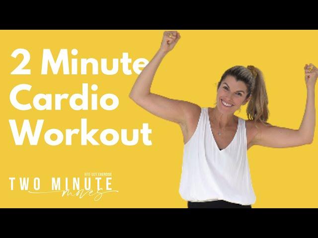 2 Minute Cardio Home Workout - No Jumping.