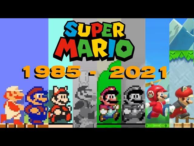 All 2D Super Mario FIRST LEVELS Remade in Super Mario Maker 2