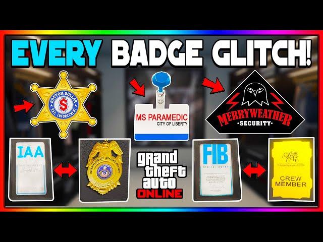 How To Get EVERY Badge Glitch In GTA 5 Online!