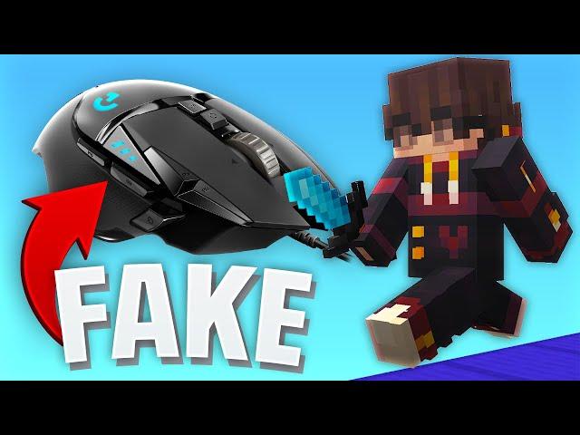 FAKE vs REAL Gaming Mouse for Minecraft Bedwars