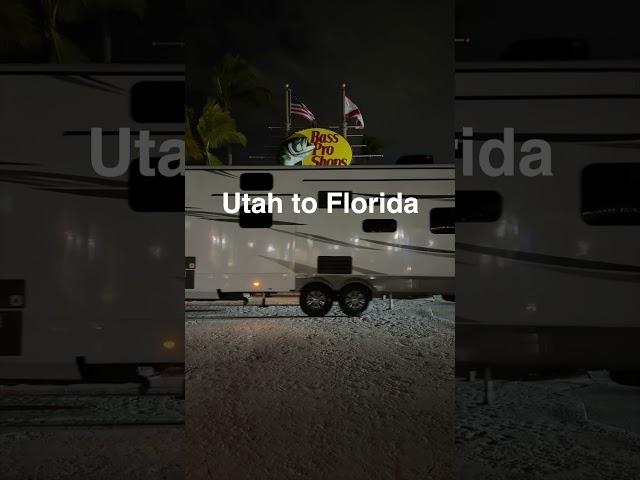 Utah to Florida in our RV