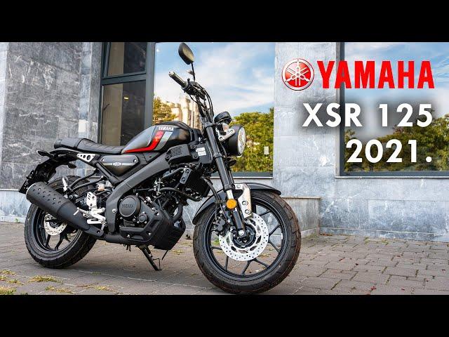 Yamaha XSR 125 2021 Full Size 125cc Motorcycle, Walkaround, Starting Sound