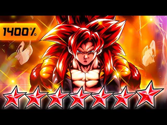 (Dragon Ball Legends) PINNACLE OF POWER! ZENKAI 7, 1400%, 14 STAR SSJ4 GOGETA STANDS ABOVE ALL!