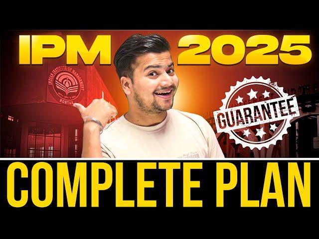 IPMAT 2025 One Year Strategy | Complete 1 Year Study Plan| Topper's Strategy to Crack IPMAT