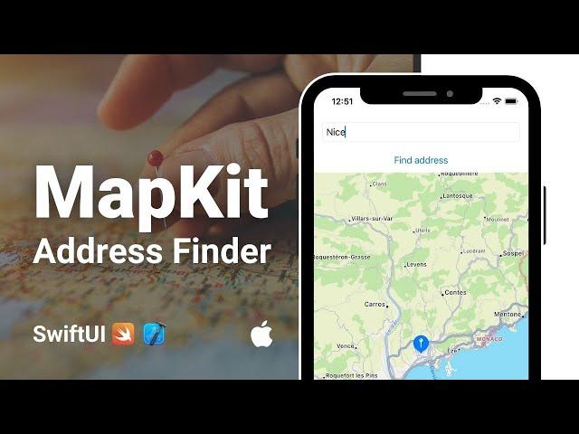 How to create an Address Finder (MapKit) in SwiftUI Tutorial (2022)