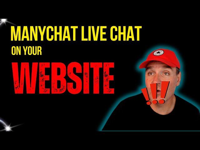 How to put a Manychat Live Chat Button on Your Website