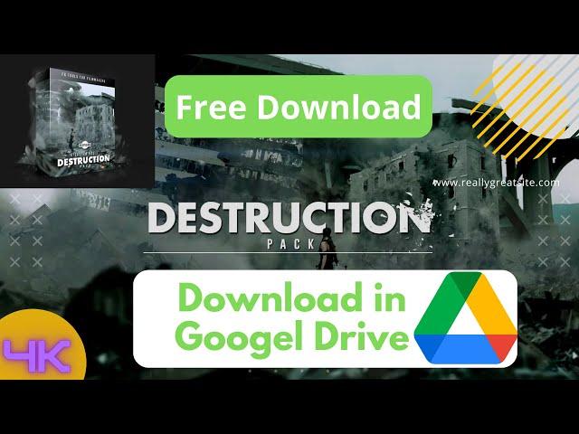 BigFilms Destruction Pack  -2022 | 4k Green Screen - Alpha  Free Download in Google Drive