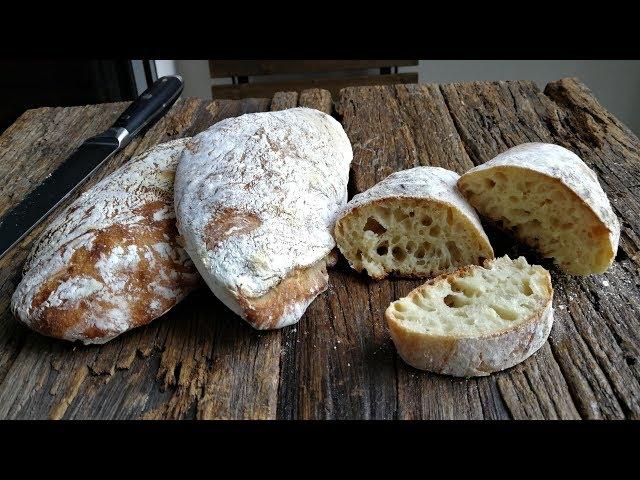 How to make CIABATTA BREAD with original Italian recipe