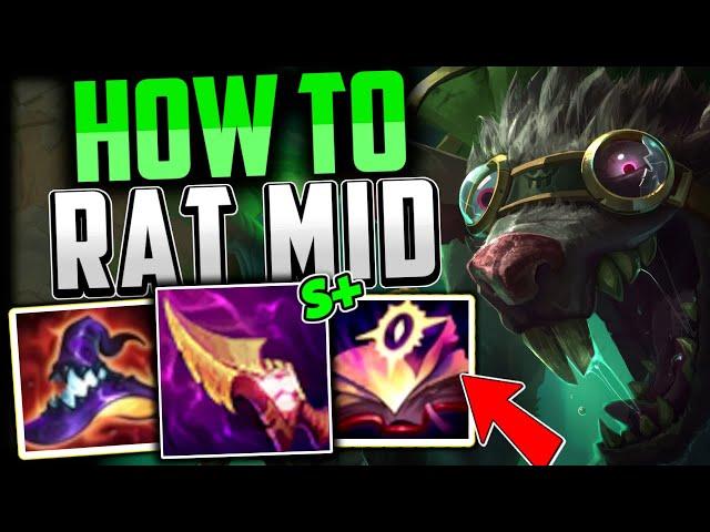 TWITCH MID IS A MENACE (BEST BUILD/RUNES) How to Twitch Mid & Carry Season 14 League of Legends