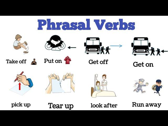 Vocabulary : Phrasal verbs | Phrasal verbs with sentence | listen and practice