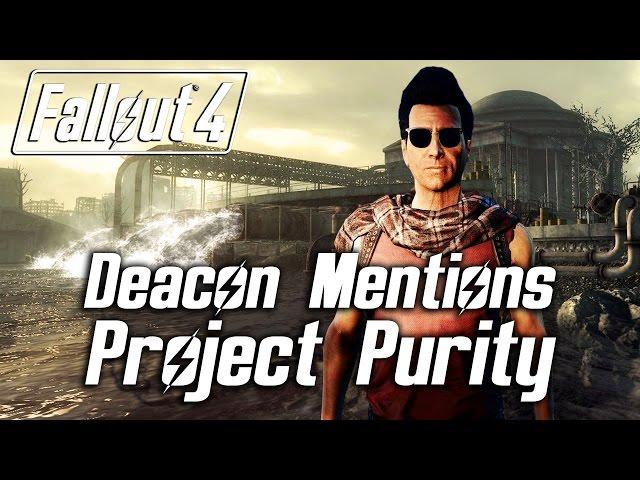 Fallout 4 - Deacon Mentions Project Purity & Capital Wasteland