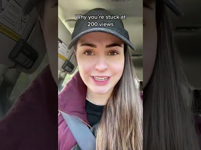 Why are my videos stuck at 200 views on Tiktok?