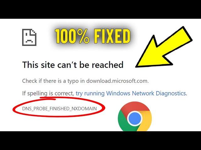 Fix DNS_PROBE_FINISHED_NXDOMAIN in Chrome | How To Solve dns probe finished nxdomain on Error chrome