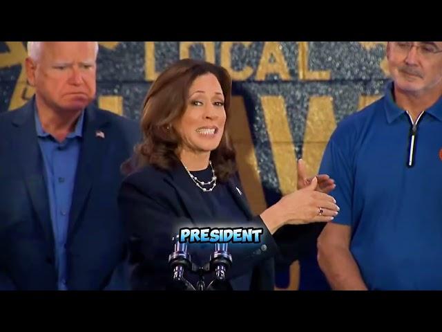 Kamala Harris Explains Collective Bargaining: A Word Salad Special | Featuring Tim Walz in Detroit