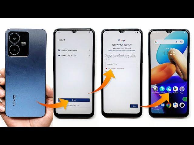 Vivo Y22s Frp Bypass Android 13 | Vivo Y22s (V2206) Google Account Bypass | Vivo Y22s FRP Unlock |
