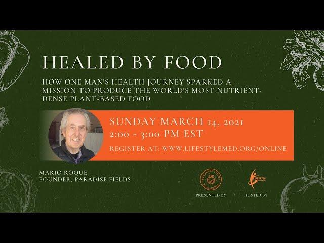 Healed by food and starting Paradise Fields with Mario Roque