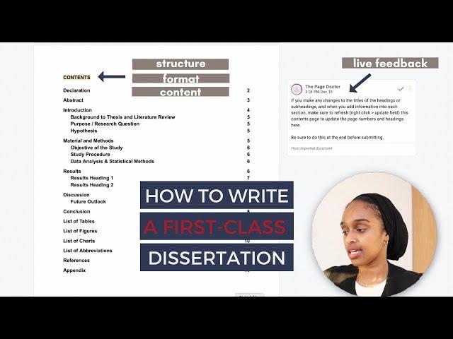 How To Write A First-Class Dissertation in 4 WEEKS | INCLUDING EDITABLE TEMPLATE