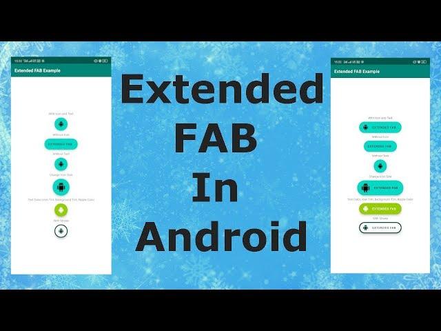 How to create Extended Floating Action Button in Android