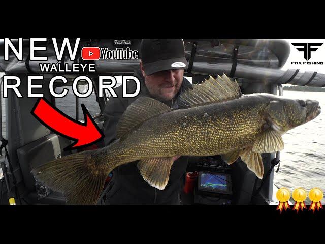 *YOUTUBE WALLEYE RECORD* Game Of Inches. 4 Fish Total of 117.75". FOX FISHING 4K ULTRA HD