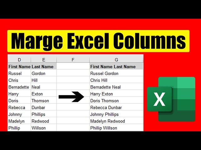 How To Combine Two Columns In Excel