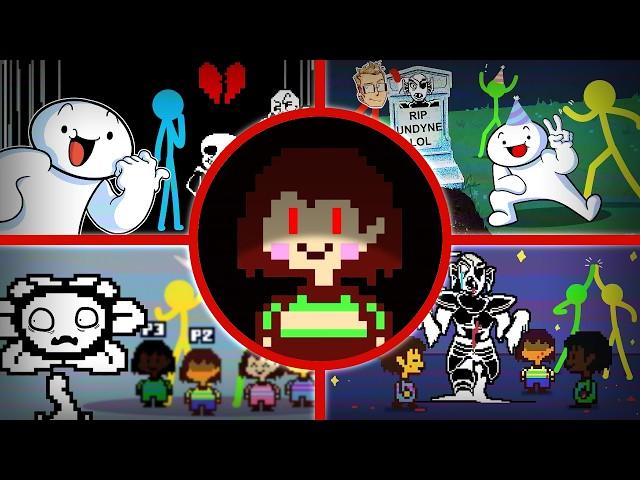 4 Player Undertale Genocide Run | Compilation (So Far...) (Feat. TheOdd1sOut & Skip The Tutorial)