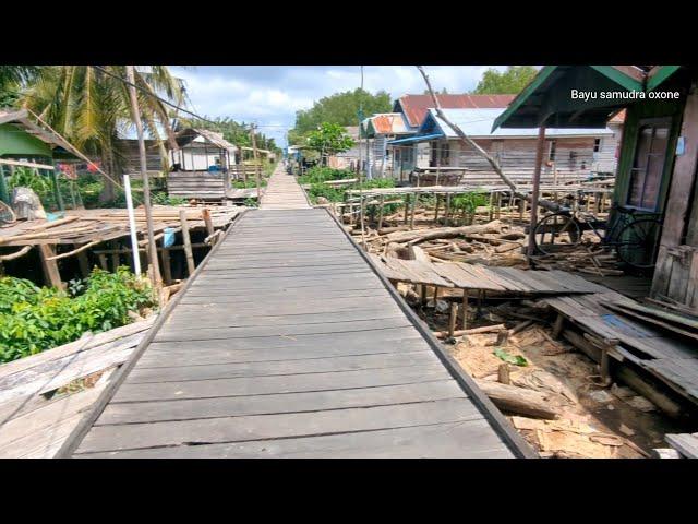 Kampung dayak, muslim, di pedalaman kalimantan tengah, pagatan