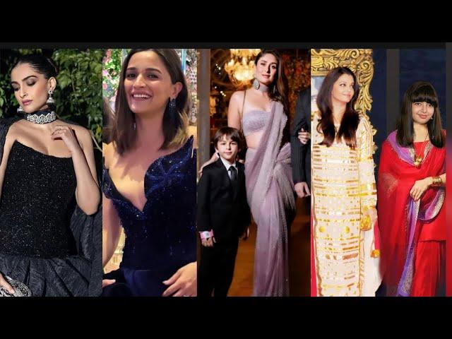 Alia bhatt kareena Kapoor Aishwarya rai Sonam deepika stylish looks enjoying Anant Ambani’s wedding