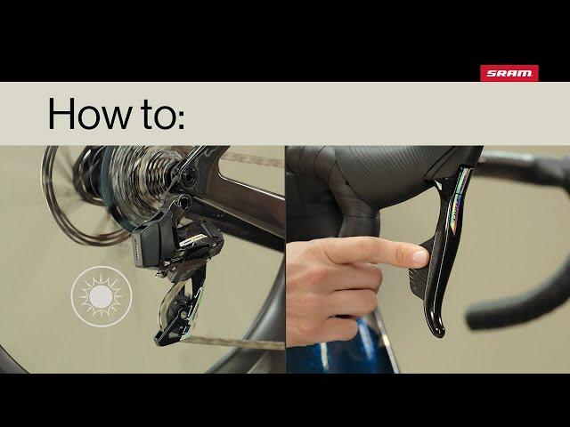 SRAM Road AXS | How to: Wake up AXS components